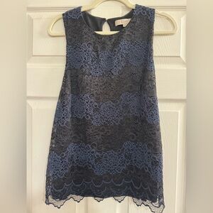 LOFT Black Lace Detail Garment